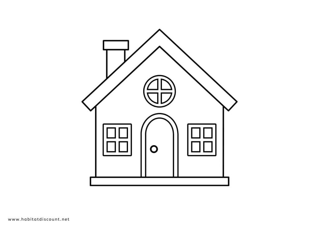 coloriage à imprimer maison