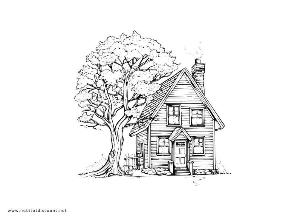 coloriage maison adulte