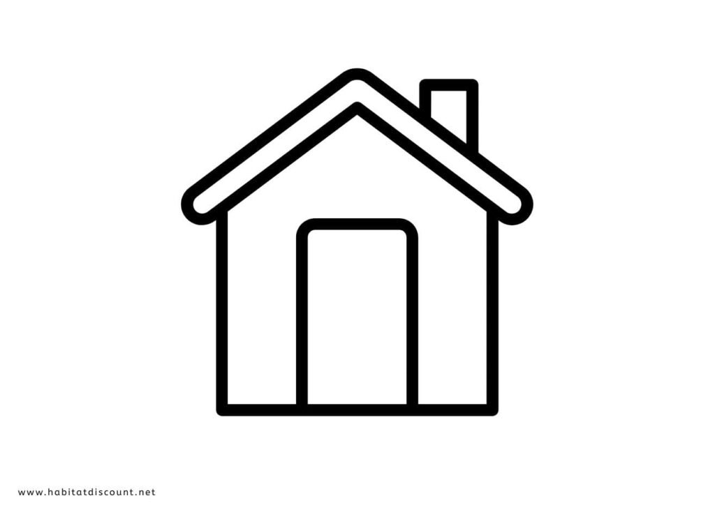 coloriage maison facile