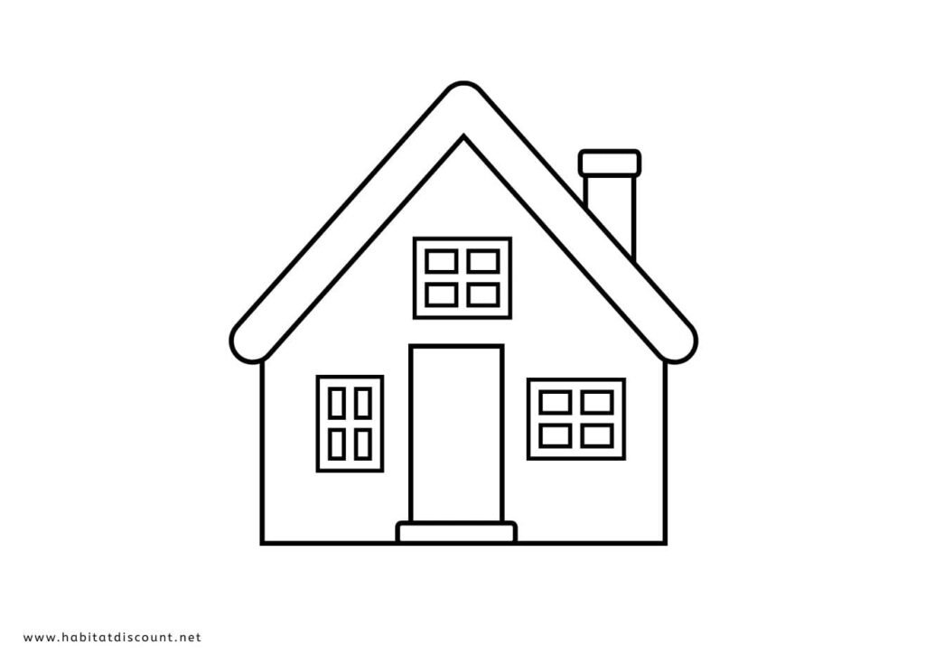 coloriage maison maternelle PDF