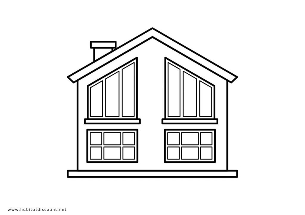 dessin maison à imprimer