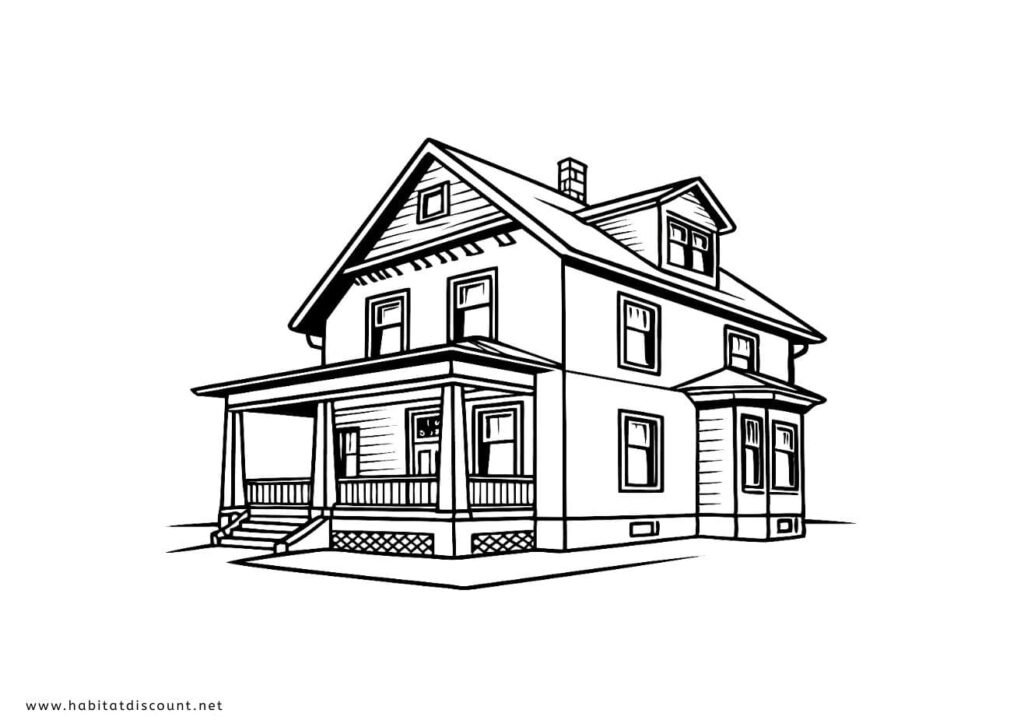 maison coloriage