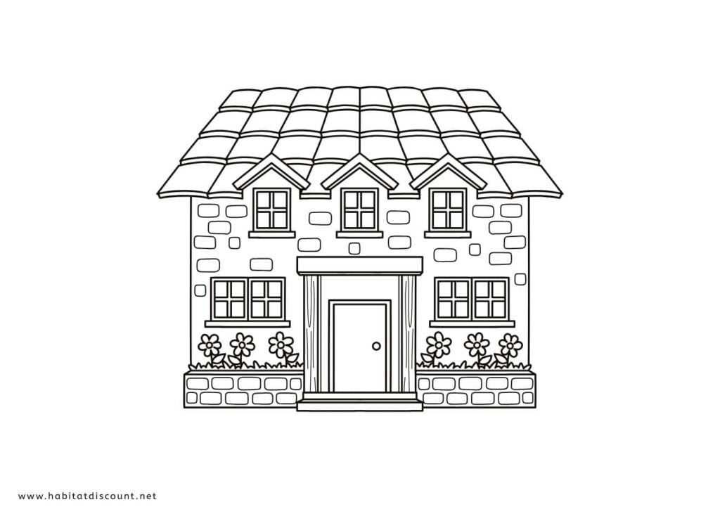 maison coloriage imprimer